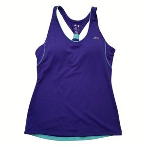 AVIA Racerback Workout Top Purple & Blue Size M